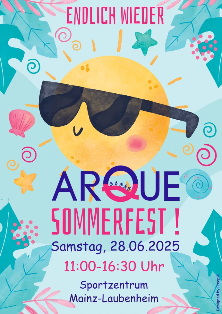 Plakat zum Sommerfest, alle Infos wie im Text